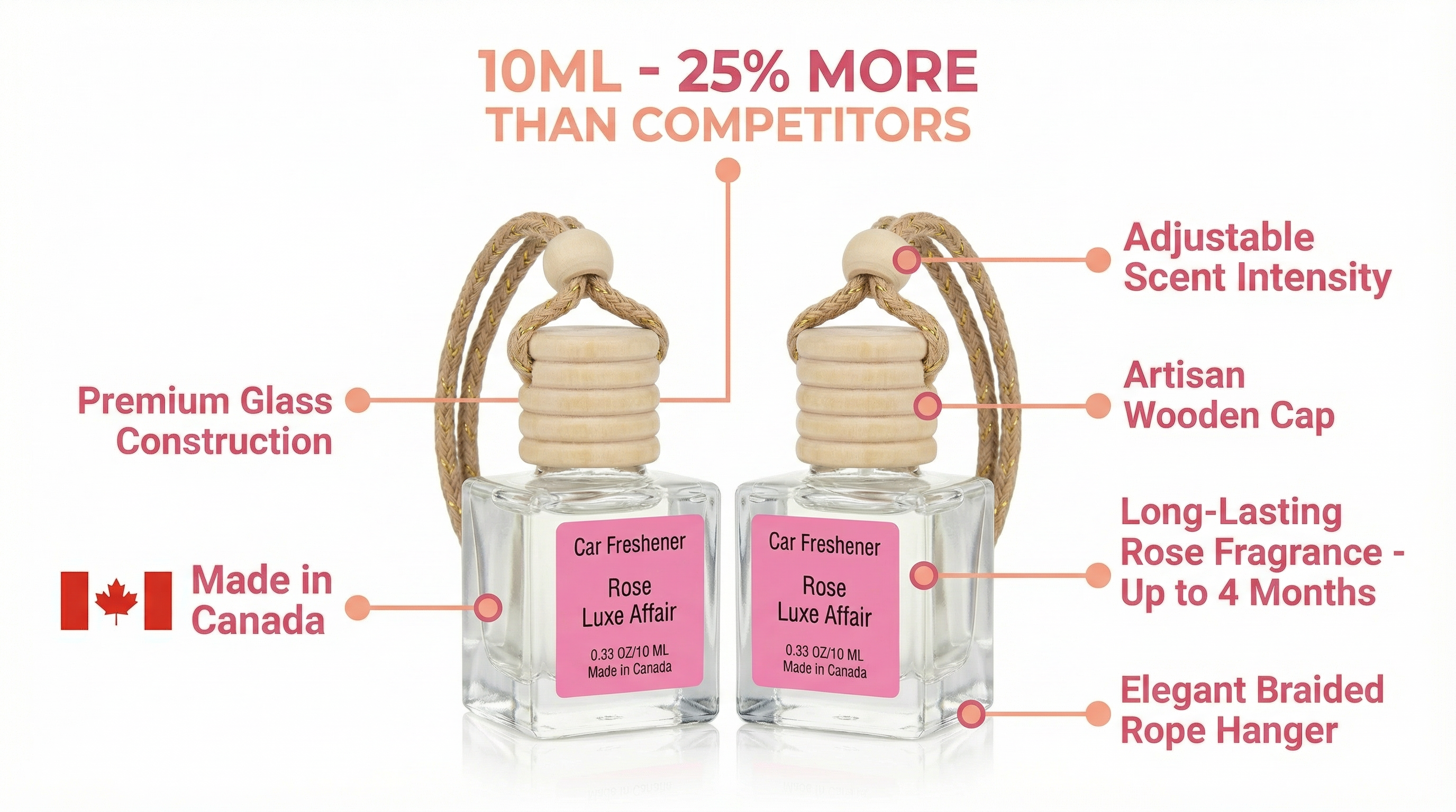 AD Rose Luxe Affair – Premium Long-Lasting Car Perfume